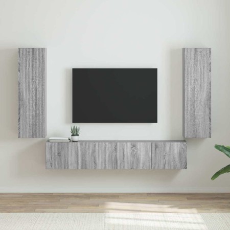 Mueble de TV Montado en la Pared 2 pcs Gris Sonoma en Muebles TV | Comprar online en Foru.es
