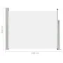 Toldo lateral retráctil de jardín color crema 140x500 cm de vidaXL, Sombrillas - Ref: Foro24-48395, Precio: 82,43 €, Descuent...