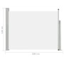 Toldo lateral retráctil de jardín color crema 140x500 cm de vidaXL, Sombrillas - Ref: Foro24-48395, Precio: 84,03 €, Descuent...