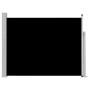 Toldo lateral retráctil de jardín negro 140x500 cm de vidaXL, Sombrillas - Ref: Foro24-48394, Precio: 86,14 €, Descuento: %