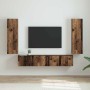 Mueble de TV Montado en la Pared 2 pcs Madera Vieja en Muebles TV | Comprar online en Foru.es