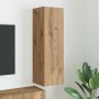 Mueble de TV Montado en la Pared Roble Artesanal en Muebles TV | Comprar online en Foru.es