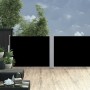 Toldo lateral retráctil negro 100x1000 cm de vidaXL, Sombrillas - Ref: Foro24-48472, Precio: 119,49 €, Descuento: %