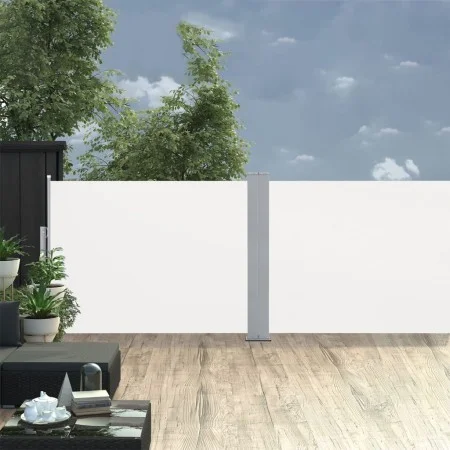 Toldo lateral retráctil color crema 120x1000 cm de vidaXL, Sombrillas - Ref: Foro24-48479, Precio: 69,55 €, Descuento: %
