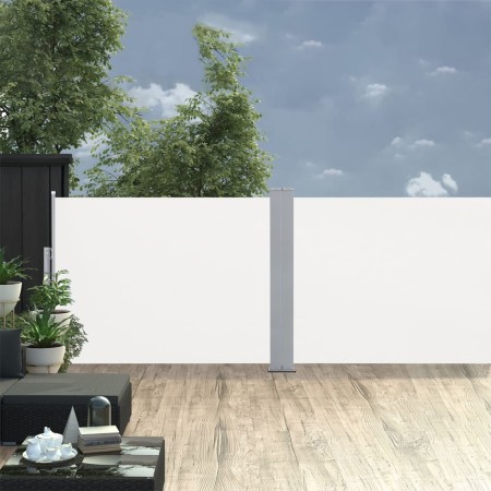 Toldo lateral retráctil color crema 120x1000 cm de vidaXL, Sombrillas - Ref: Foro24-48479, Precio: 70,13 €, Descuento: %