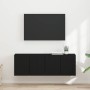 Mueble de TV Montado en la Pared 2 pcs Negro 59,5 x 31 x 40 cm en Muebles TV | Comprar online en Foru.es