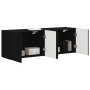 Mueble de TV Montado en la Pared 2 pcs Negro 59,5 x 31 x 40 cm en Muebles TV | Comprar online en Foru.es