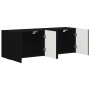Mueble de TV Montado en la Pared 2 pcs Negro 59,5 x 31 x 40 cm en Muebles TV | Comprar online en Foru.es