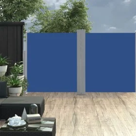 Retractable blue side awning 160x600 cm by vidaXL, Umbrellas - Ref: Foro24-48464, Price: 97,41 €, Discount: %