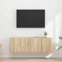 Mueble de TV Montado en la Pared 2 pcs Roble Sonoma en Muebles TV | Comprar online en Foru.es