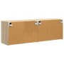 Mueble de TV Montado en la Pared 2 pcs Roble Sonoma en Muebles TV | Comprar online en Foru.es