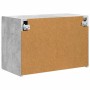 Mueble de TV Montado en la Pared Gris Concreto en Muebles TV | Comprar online en Foru.es