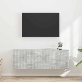 Mueble de TV Montado en la Pared 2 pcs Gris Concreto en Muebles TV | Comprar online en Foru.es