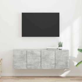 Mueble de TV Montado en la Pared 2 pcs Gris Concreto en Muebles TV | Comprar online en Foru.es