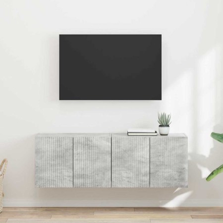 Mueble de TV Montado en la Pared 2 pcs Gris Concreto en Muebles TV | Comprar online en Foru.es