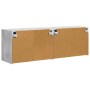 Mueble de TV Montado en la Pared 2 pcs Gris Concreto en Muebles TV | Comprar online en Foru.es
