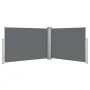 Toldo lateral retráctil gris antracita 100x1000 cm de vidaXL, Sombrillas - Ref: Foro24-48474, Precio: 159,24 €, Descuento: %