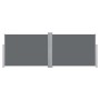 Toldo lateral retráctil gris antracita 100x1000 cm de vidaXL, Sombrillas - Ref: Foro24-48474, Precio: 161,93 €, Descuento: %