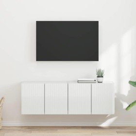 Mueble de TV Montado en la Pared 2 pcs brillante en Muebles TV | Comprar online en Foru.es