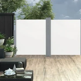 Toldo lateral doble retráctil de jardín color crema 170x600 cm de vidaXL, Sombrillas - Ref: Foro24-48467, Precio: 102,97 €, D...