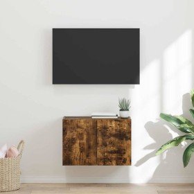 Mueble de TV Montado en la Pared Roble ahumado en Muebles TV | Comprar online en Foru.es