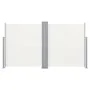 Toldo lateral doble retráctil de jardín color crema 170x600 cm de vidaXL, Sombrillas - Ref: Foro24-48467, Precio: 102,97 €, D...