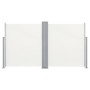 Toldo lateral doble retráctil de jardín color crema 170x600 cm de vidaXL, Sombrillas - Ref: Foro24-48467, Precio: 104,24 €, D...