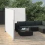 Toldo lateral doble retráctil de jardín color crema 170x600 cm de vidaXL, Sombrillas - Ref: Foro24-48467, Precio: 102,97 €, D...