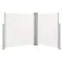 Toldo lateral doble retráctil de jardín color crema 170x600 cm de vidaXL, Sombrillas - Ref: Foro24-48467, Precio: 102,97 €, D...