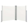 Toldo lateral doble retráctil de jardín color crema 170x600 cm de vidaXL, Sombrillas - Ref: Foro24-48467, Precio: 104,24 €, D...