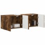 Mueble de TV Montado en la Pared 2 pcs Roble ahumado en Muebles TV | Comprar online en Foru.es