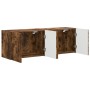 Mueble de TV Montado en la Pared 2 pcs Roble ahumado en Muebles TV | Comprar online en Foru.es