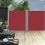Toldo lateral retráctil rojo 140x600 cm de vidaXL, Sombrillas - Ref: Foro24-48459, Precio: 90,86 €, Descuento: %