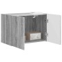 Mueble de TV Montado en la Pared Gris Sonoma 59,5 x 31 x 40 cm en Muebles TV | Comprar online en Foru.es