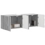 Mueble de TV Montado en la Pared 2 pcs Gris Sonoma en Muebles TV | Comprar online en Foru.es