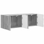 Mueble de TV Montado en la Pared 2 pcs Gris Sonoma en Muebles TV | Comprar online en Foru.es
