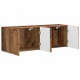 Mueble de TV Montado en la Pared 2 pcs Madera envejecida en Muebles TV | Comprar online en Foru.es