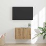 Mueble de TV Montado en la Pared Roble artesanal en Muebles TV | Comprar online en Foru.es