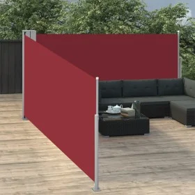 Toldo lateral retráctil rojo 100x1000 cm de vidaXL, Sombrillas - Ref: Foro24-48477, Precio: 117,82 €, Descuento: %