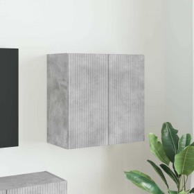 Mueble de TV Montado en la Pared Gris Concreto en Muebles TV | Comprar online en Foru.es