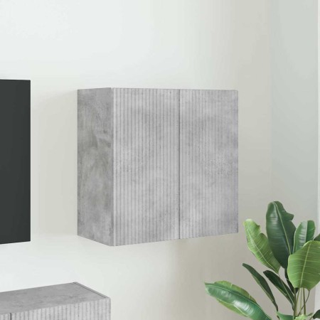 Mueble de TV Montado en la Pared Gris Concreto en Muebles TV | Comprar online en Foru.es