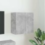 Mueble de TV Montado en la Pared Gris Concreto en Muebles TV | Comprar online en Foru.es