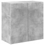 Mueble de TV Montado en la Pared Gris Concreto en Muebles TV | Comprar online en Foru.es