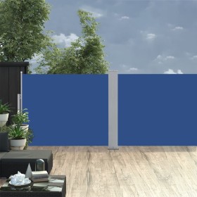 Toldo lateral retráctil azul 140x1000 cm de vidaXL, Sombrillas - Ref: Foro24-48488, Precio: 112,24 €, Descuento: %