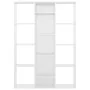 Divisor/estantería aglomerado blanco brillante 100x24x140 cm de vidaXL, Divisores de ambientes - Ref: Foro24-800447, Precio: ...