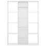 Divisor/estantería aglomerado blanco brillante 100x24x140 cm de vidaXL, Divisores de ambientes - Ref: Foro24-800447, Precio: ...