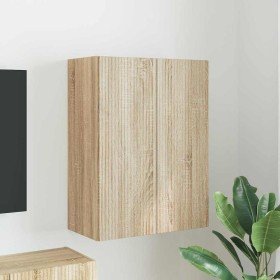 Mueble de TV Montado en la Pared Roble Sonoma 59,5 x 31 x 80 cm en Muebles TV | Comprar online en Foru.es