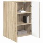 Mueble de TV Montado en la Pared Roble Sonoma 59,5 x 31 x 80 cm en Muebles TV | Comprar online en Foru.es