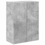 Mueble de TV Montado en la Pared Gris Concreto en Muebles TV | Comprar online en Foru.es
