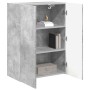 Mueble de TV Montado en la Pared Gris Concreto en Muebles TV | Comprar online en Foru.es